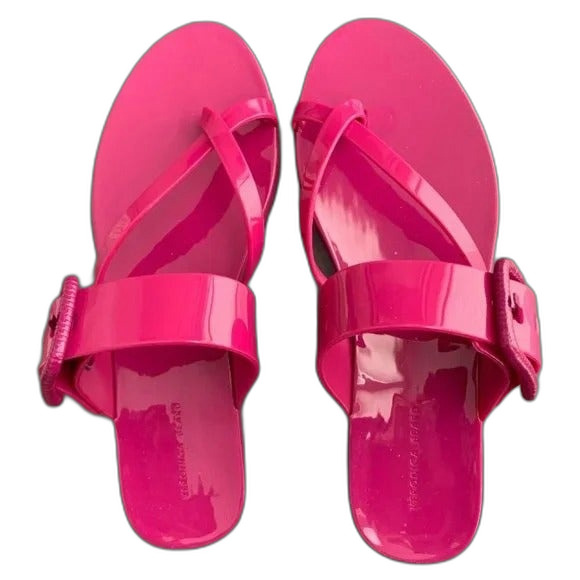 NWT Veronica Beard Salva jelly sandal - orchid pink size 7M - Picture 1 of 7